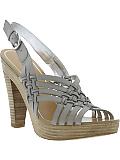 Women: 'Bella' huarache platform - Light gray