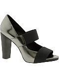Women: 'Robin' elastic strap pump - Anthracite