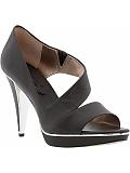 Women: 'Rocio' cross-strap platform sandal - Black