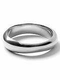 Women: Shiny silver bangle - Silver