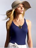 Petites: Petite ribbed v-neck camisole - Drizzle blue