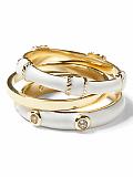 Women: Enamel stackable rings - Ivory