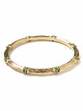 Women: Bamboo beaded bangle - Nepal green