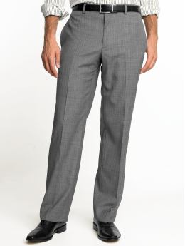 Grey herringbone suit trouser