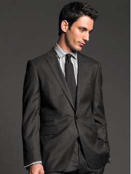 BR Monogram brown wool suit blazer