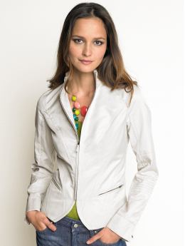 Women: Cotton motorcycle jacket - Slick rock