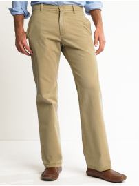 Washed boot-cut chino