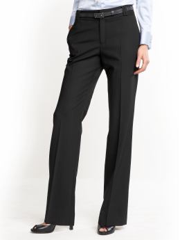 Petites: Petite jackson lightweight wide-leg wool pant - Black