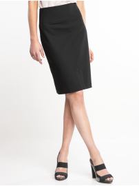 Tall high-waisted lightweight wool skirt