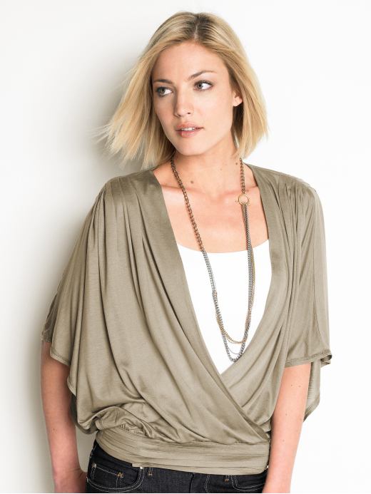 Women's Apparel: Heritage dolman-sleeve top: long sleeve tops | Banana Republic