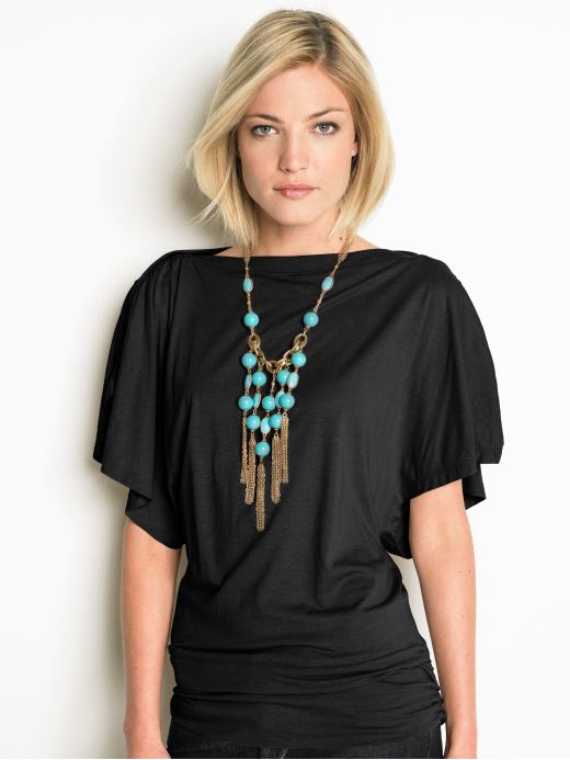 Women's Apparel: Dolman-sleeve top: short sleeve tops | Banana Republic