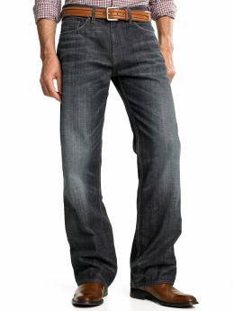 Relaxed faded antique wash jean
