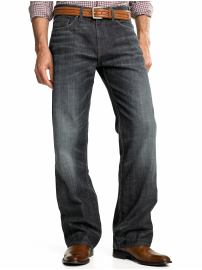 Relaxed faded antique wash jean