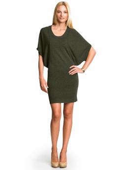 Women: Dolman sweater dress - Olive