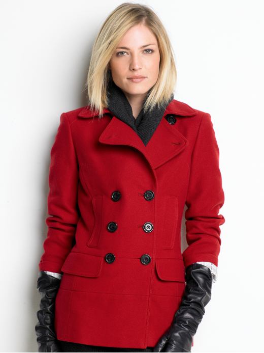 Women's Apparel: Wool double-breasted peacoat: outerwear blazers & outerwear | Banana Republic