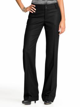 Petite martin solid flannel trouser