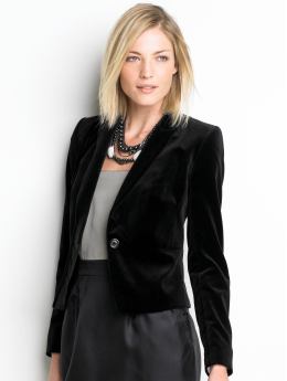 Tall velvet blazer