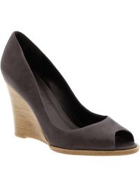 Helena peep-toe wedge