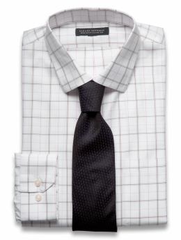 Classic fit non-iron check shirt