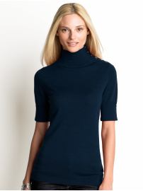 Italian merino mock-neck sweater