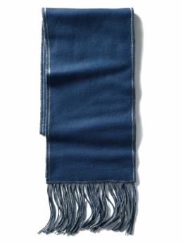 Cashmere tipped fringe scarf