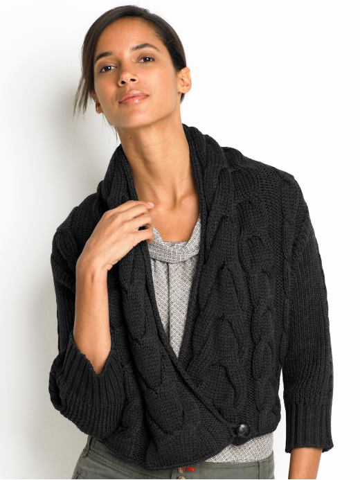 Women's Apparel: Heritage chunky wool cardigan: sweaters sale | Banana Republic | charcoal size S