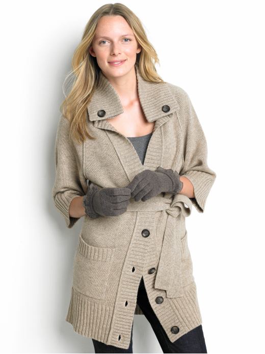 Banana Republic Long cocoon-collar belted cardigan