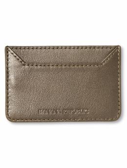 Women: Leather card case - Bronze
