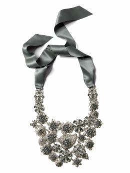 Floral Grid Necklace from Banana Republic