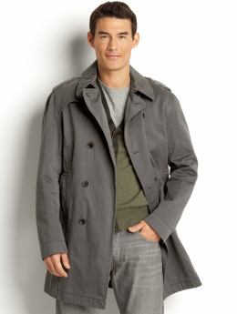 Heritage double-breasted twill coat