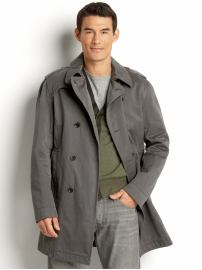 Heritage double-breasted twill coat