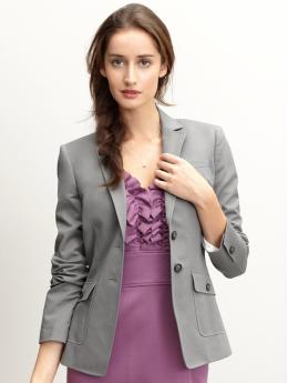 Petite sleek suit jacket