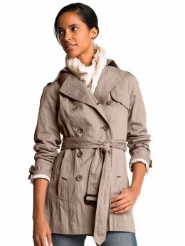Crinkle trenchcoat