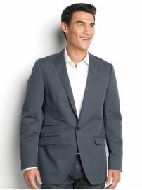 BR Monogram cotton/silk single-button blazer