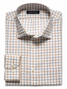 Classic fit non-iron checkered shirt