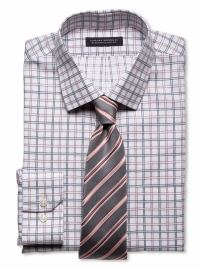 Classic fit non-iron checkered shirt