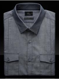 BR Monogram slim fit utility shirt