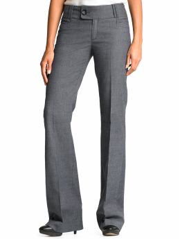 Petite 323 Martin textured flared pant