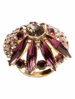 Women: Sparkling petals ring - Mixed