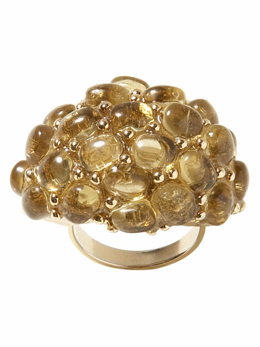 Sea Cliff Cluster Ring, gold plated