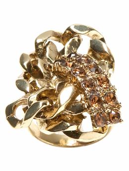 Women: Sparkling knot ring - Gold