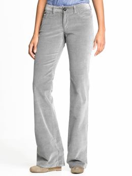 Women's Classic 5-pocket flared tall corduroy - Oxide grey