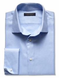 Slim fit non-iron french cuff royal oxford