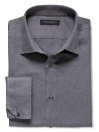 Slim fit non-iron french cuff royal oxford
