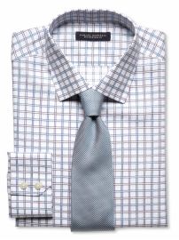 Slim fit non-iron checkered shirt