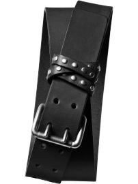 Studded leather belt