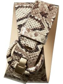 Pebbled leather belt