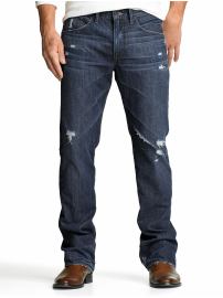 Straight deconstructed jean