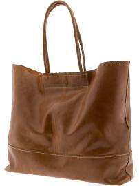 Large leather tote