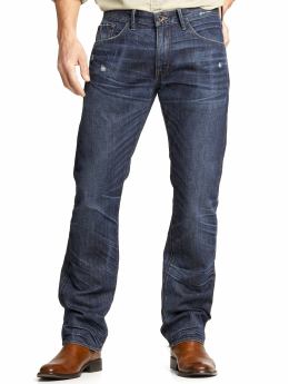 Vintage straight distressed jean